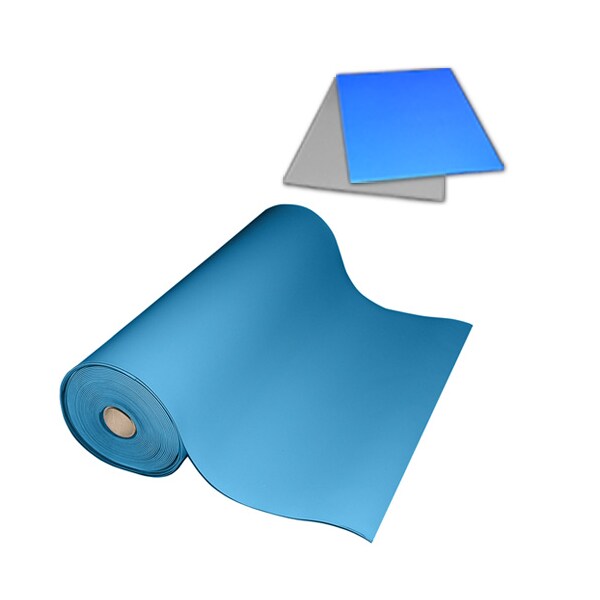 3 Layer Vinyl Mat, Blue, 0.093" x 2' x 50'
